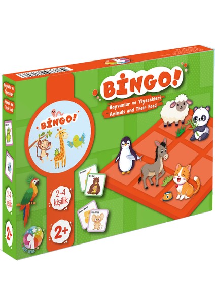 Bingo Oyunu \ Hayvanlar ve Yiyecekleri -Animals And Their Food