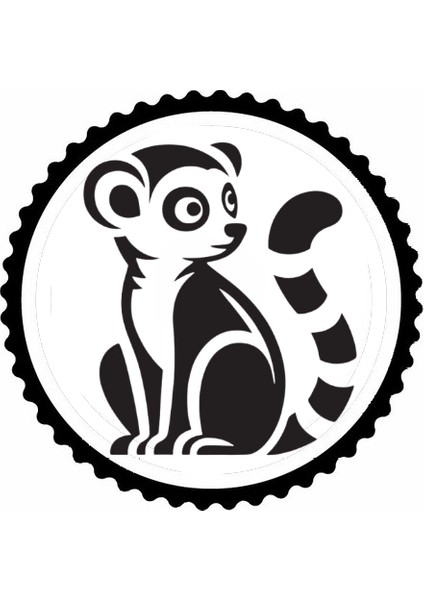 Sticker^# Lemur Tasarım 20 x 20 cm