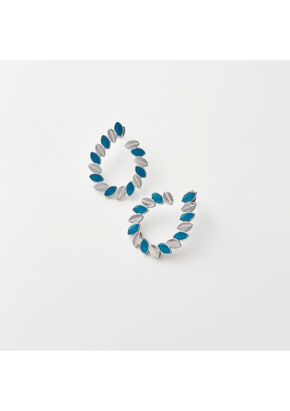 Cleopatra Grey Steel Earring | Çelik Küpe fiyatları