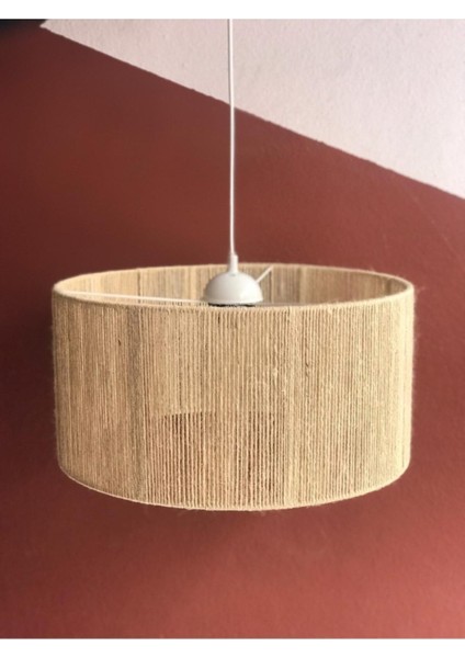 Hasır Örgülü Makrome Avize