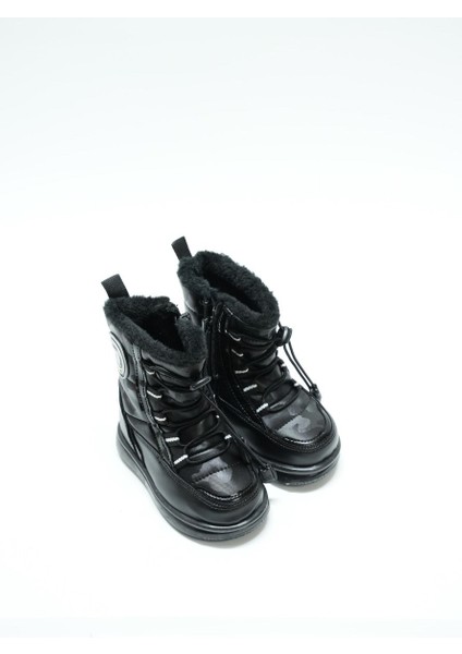 Twingo Günlük Ünisex Yüksek Boğaz Çocuk Bot, Rugan Siyah (Ladik)