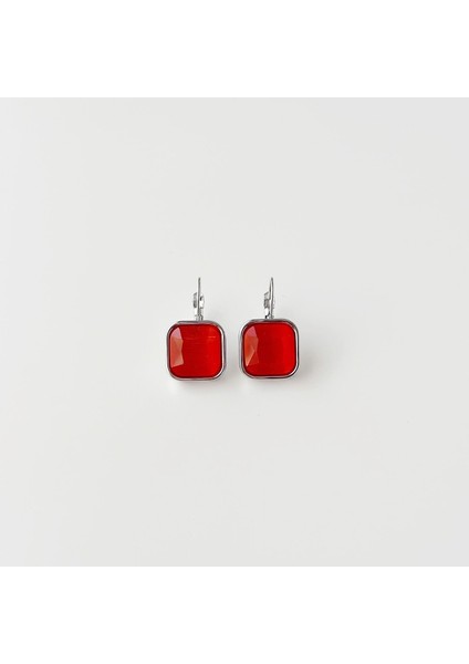Naomi Grey Steel Earring | Çelik Küpe