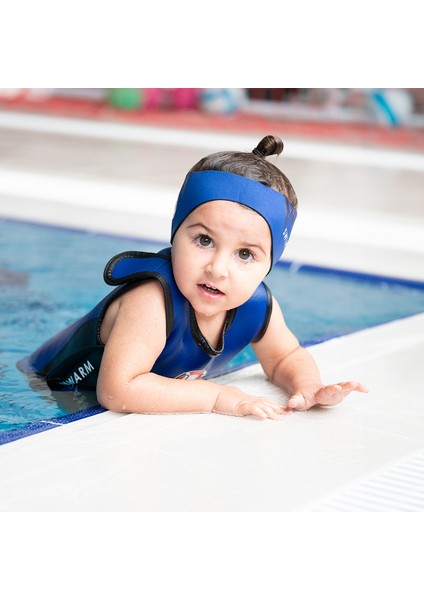 Swimwarm Üşütmeyen Bebek Mayosu Mavi