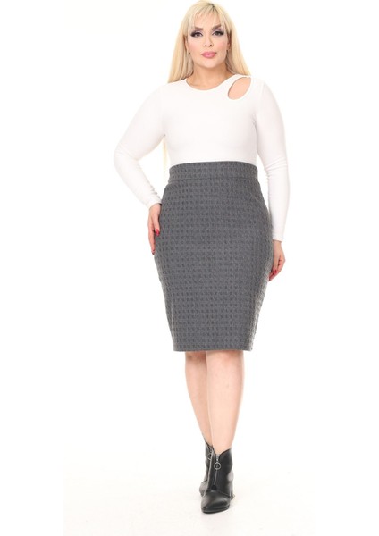 Esnek Büyük Beden Etek 1A-2610