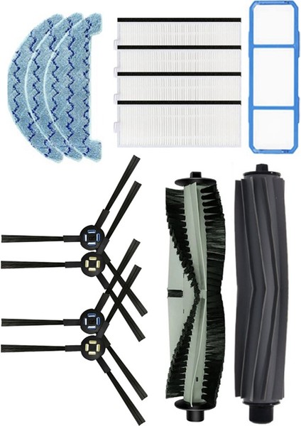 14 Adet Aksesuar Kiti Ilife A7 A9S X785 X750 X800 Robotlu Süpürge Yıkanabilir Paspas Bezi Hepafilter Ana Yan Fırça (Yurt Dışından) modelleri