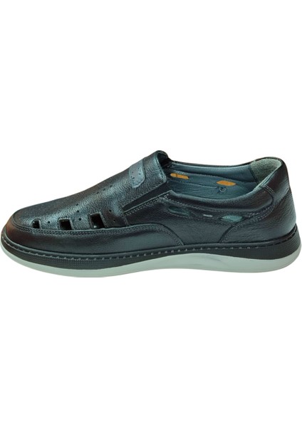 Dr.relax 118 Erkek Siyah Deri Yazlık Comfort Ayakkabı modelleri