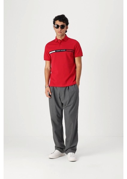 Erkek Kırmızı Polo Yaka T-Shirt
