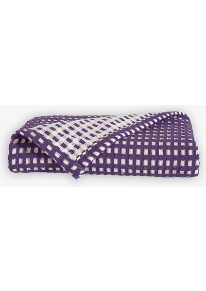 Bebek Waffle Pike Örtüsü 90X110 - Mor