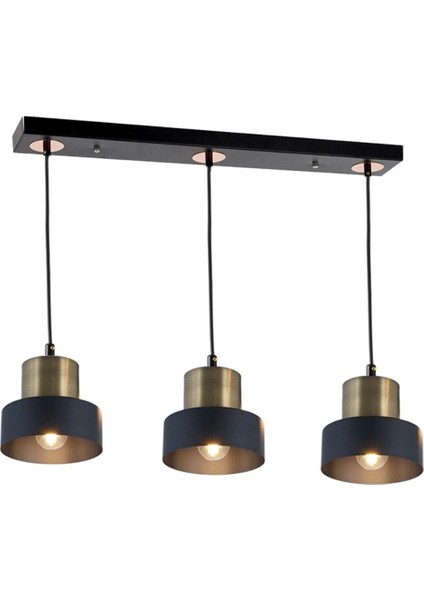 TT031-3S-SY-ESK Mat Siyah-Eskitme 3 Lü Sıralı Avize fiyatları