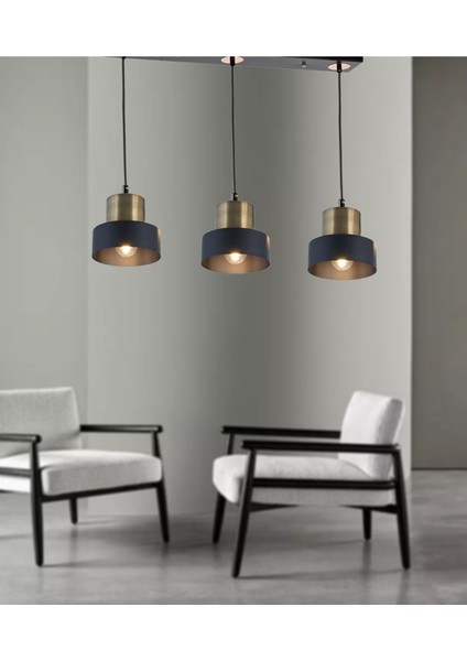 TT031-3S-SY-ESK Mat Siyah-Eskitme 3 Lü Sıralı Avize modelleri