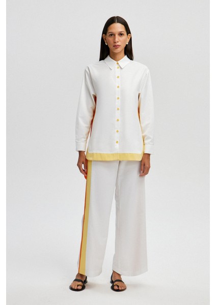 Renk Bloklu Şerit Detaylı Takım