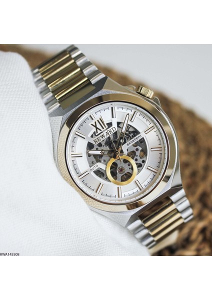 RWA145508 Çelik Kordonlu Otomatik Erkek Kol Saati