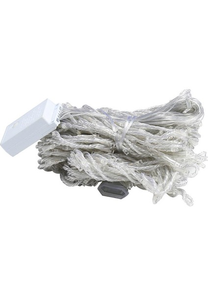 8 Fonksiyonlu 200 LED 10 Saçak Şerit LED 2x2 Perde Ip LED (Gün Işığı) (4767) - EMY1870-9298