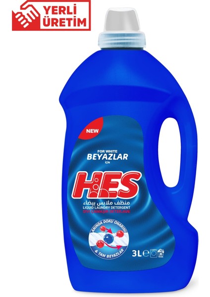 Sıvı Çamaşır Deterjanı Beyazlar 3 Lt