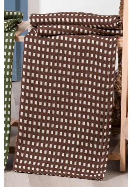 Bebek Waffle Pike Örtüsü 90X110 - Kahve