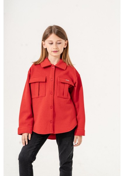 Kız Çocuk Cepli Gömlek G3135 fırsatları
