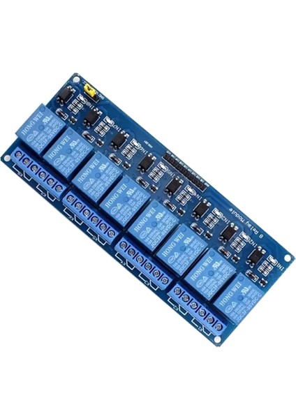 8 Kanal Dc 12V Röle Modül Ac 250V Dc 30V 10A Optokuplör Izolasyonlu Girişler Elektronik Anahtar Termostat Resiztans Motor Lamba Makine