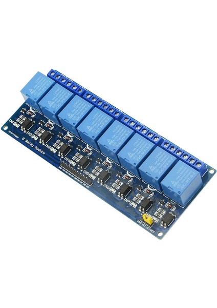 8 Kanal Dc 12V Röle Modül Ac 250V Dc 30V 10A Optokuplör Izolasyonlu Girişler Elektronik Anahtar Termostat Resiztans Motor Lamba Makine