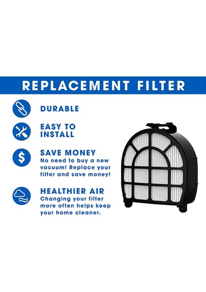Shark LZ600 LZ601 LZ602 LZ602C Apex Uplight Lift-Away Duoclean Için Uygun Yedek Vakum Hepa Filtre, 2 Paket (Yurt Dışından) modelleri