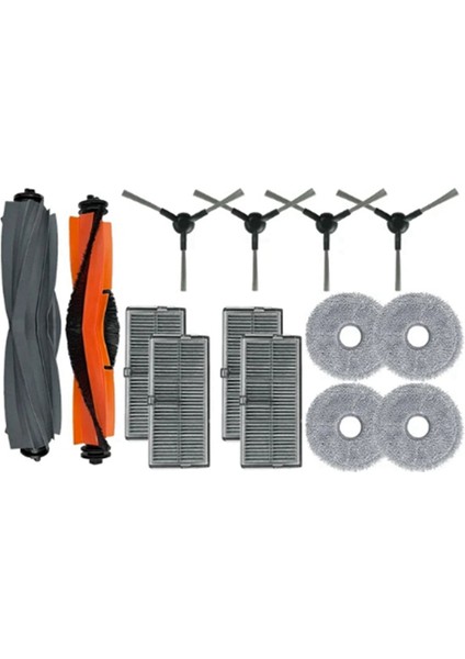Dreame L10S Pro Ultra HEAT/X30 Pro ULTRA/X30 Pro Plus Robot Süpürge Parçaları Ana Fırça Paspas Bezleri (Yurt Dışından)