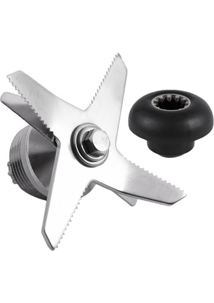 Dayanıklı Kaliteli Paslanmaz Çelik Gümüş ve Siyah Bıçak ve Tahrik Soketi Kombo Seti Vitamix Blender Parçaları Için (Yurt Dışından)