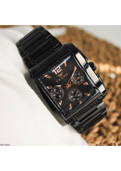 FM11465G Çelik Kordonlu Erkek Kol Saati