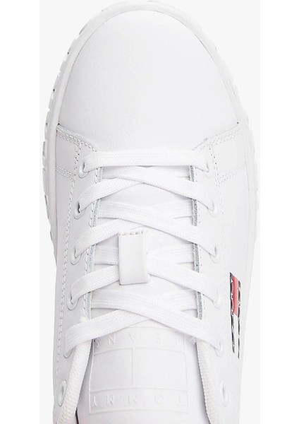 Tommy Hilfiger Tommy Jeans Kadın Beyaz Platform Sneaker