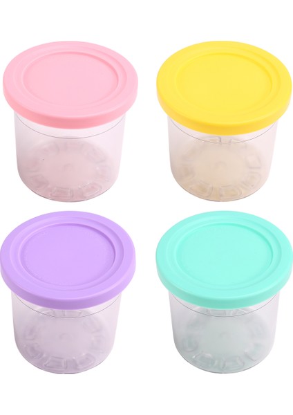Ninja Creami NC300 NC301 NC299AMZ Pint 16OZ Bardak Dondurma Makinesi Bulaşık Makinesinde Yıkanabilir 4 Adet Dondurma Pintleri ve Kapakları (Yurt Dışından) modelleri