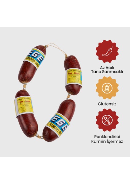 Ege Az Acılı Sarımsaklı Fermente Sucuk