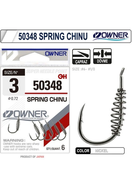 50348 Spring Chinu Nickel Iğne No:1