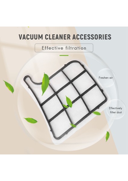 Filtre Seti 2 Motor Koruma Filtresi (Motor Filtresi) + 2 Hepa (Mikro) Filtre / Mikro Filtre / Hepa Filtre Vorwerk Kobold Vk 135, 136, VK135, VK136'YA Uygun (Yurt Dışından) modelleri