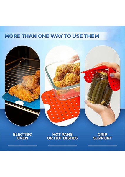 Hava Fritözü Silikon Gömlekleri - Yeniden Kullanılabilir Hava Fritöz Sepeti Paspasları - Parşömen Kağıdı Yedek Hava Fritöz Aksesuarları (Yurt Dışından) fırsatları