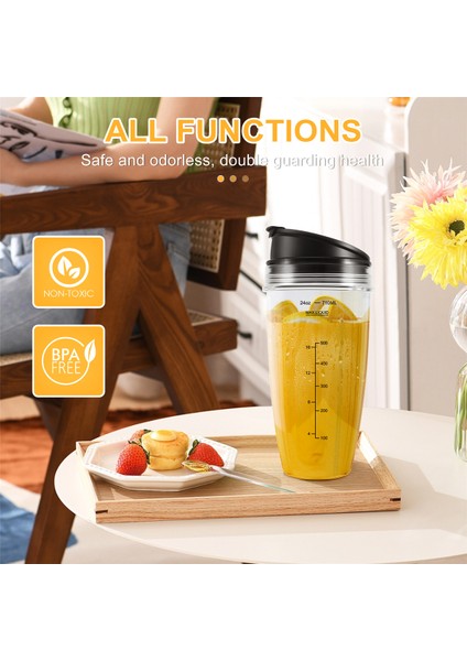 Ninja Nutri BN401, BN701, SS101, BN400, BN800, BN801 Blender Için Uyumlu 24OZ Yedek Bardaklar (Yurt Dışından) indirimleri