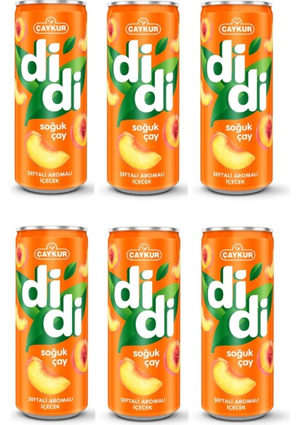Didi Şeftali Aromalı Soğuk Çay 330 ml x 6 Adet