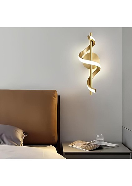 Buse Gold Kasa Beyaz Ledli Avize