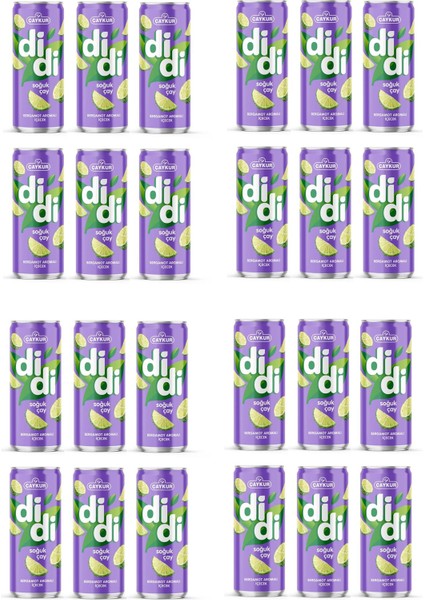 Didi Bergamot Aromalı Soğuk Çay 330 ml x 24 Adet