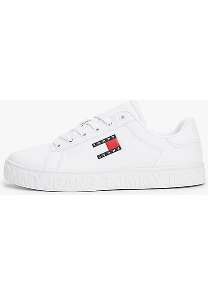 Tommy Jeans Kadın Beyaz Platform Sneaker