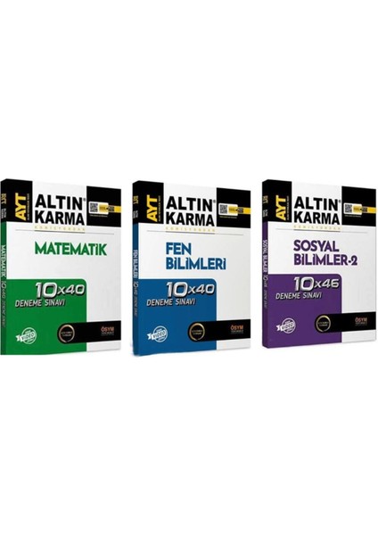 Ayt Matematik / Fen Bilimlei / Sosyal Bilimler 2 40'lı Deneme