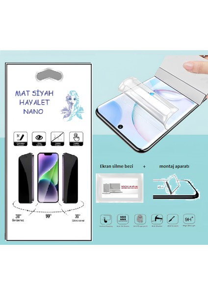 Oneplus 9 Pro Nano Ekran Koruyucu İnce Esnek Mat Hayalet