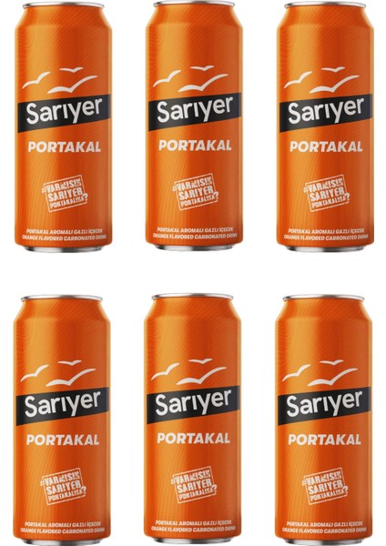 Portakal Aromalı Gazoz 330 ml x 6 Adet