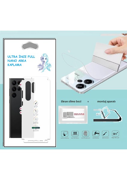 Samsung Galaxy S3 Nano Full Arka Kaplama İnce Esnek Hd Şeffaf