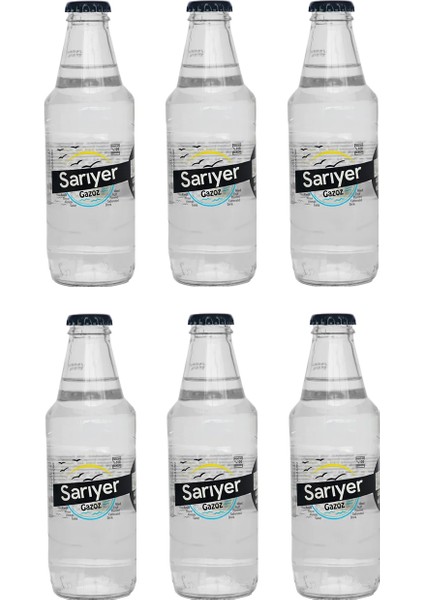 Karışık Meyve Aromalı Gazoz Cam 200 ml x 6 Adet