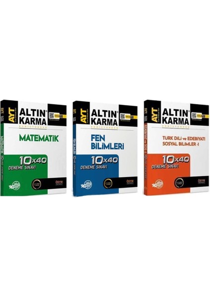 Ayt Matematik / Fen Bilimlei / Türkdili Edebiyatı ve Sosyal Bilimler 40'lı Deneme