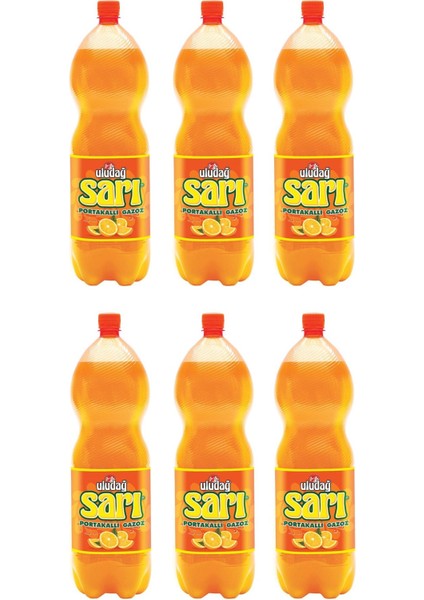 Sarı Portakallı Gazoz 2,5 lt x 6 Adet