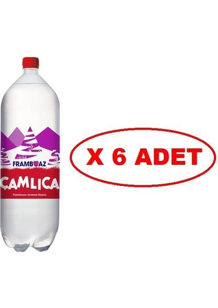 Frambuaz Aromalı Gazoz 2,5 lt x 6 Adet