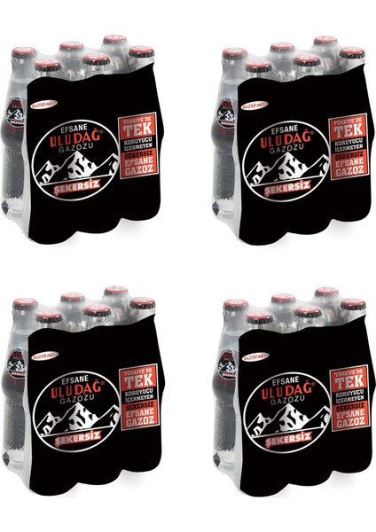Efsane Gazozu Şekersiz 250 ml x 24 Adet