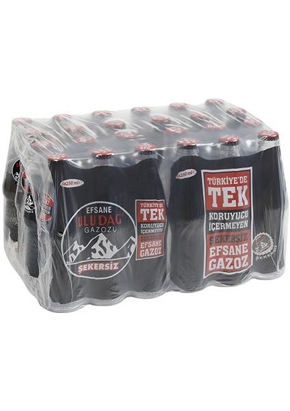 Efsane Gazozu Şekersiz 250 ml x 24 Adet