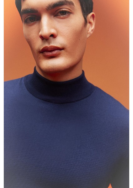 Regular Fit Yarım Balıkçı Yaka Basic Düz Triko Kazak A5282AX23AU modelleri