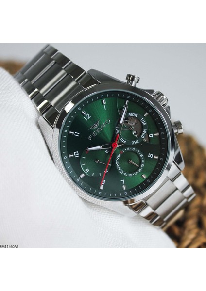 FM11460A6 Çelik Kordonlu Erkek Kol Saati
