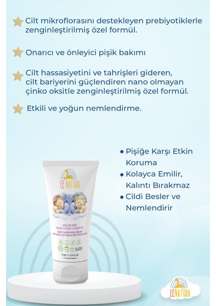 , Vegan ve Prebiyotikli Bebek Pişik Kremi - Sarı Kantaron Özlü ve Hodan Yağlı 75 ml modelleri
